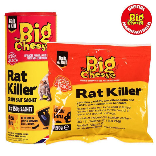 Big Cheese Rat Killer2 Grain Bait Sachet | Luxury Home Accessories | Heulog Glow