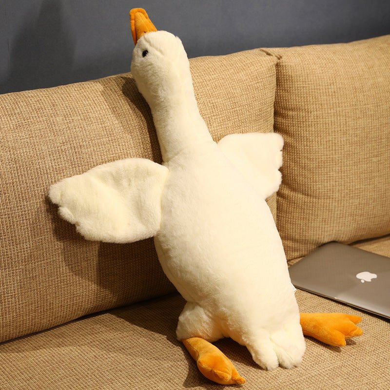 Big White Goose TikTok-Style Big White Goose Lounging Pillow | Luxury Home Accessories | Heulog Glow