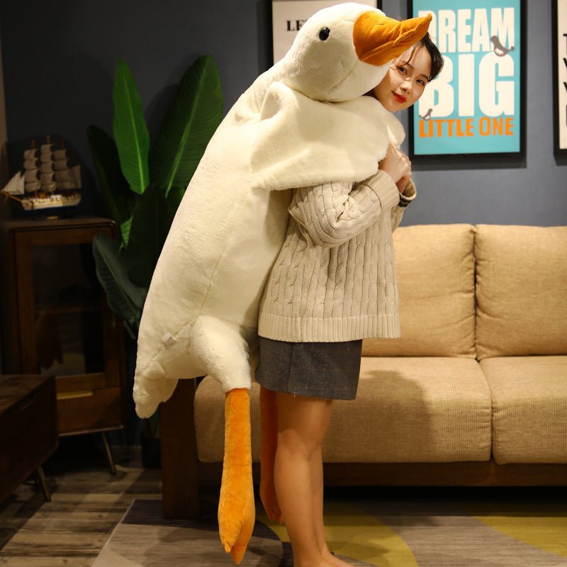 Big White Goose TikTok-Style Big White Goose Lounging Pillow | Luxury Home Accessories | Heulog Glow