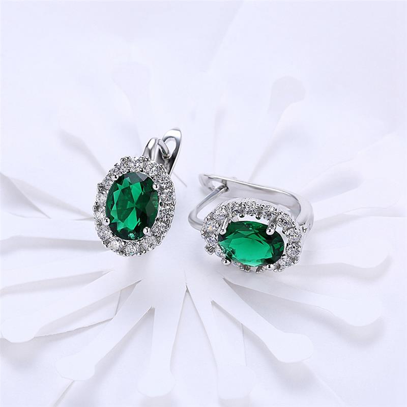 Big Zircon White Glamorous Female Earrings Valentine's Day Gift | Luxury Home Accessories | Heulog Glow
