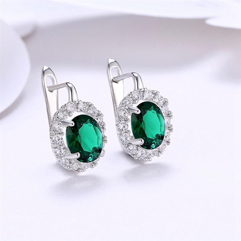 Big Zircon White Glamorous Female Earrings Valentine's Day Gift | Luxury Home Accessories | Heulog Glow