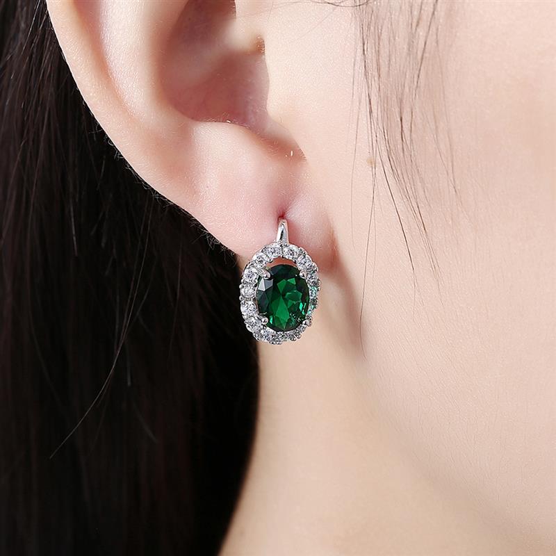 Big Zircon White Glamorous Female Earrings Valentine's Day Gift | Luxury Home Accessories | Heulog Glow