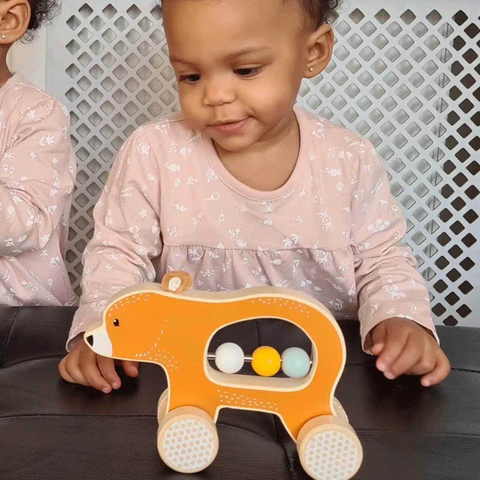 Bigjigs Toys Push Along Bear | Luxury Home Accessories | Heulog Glow
