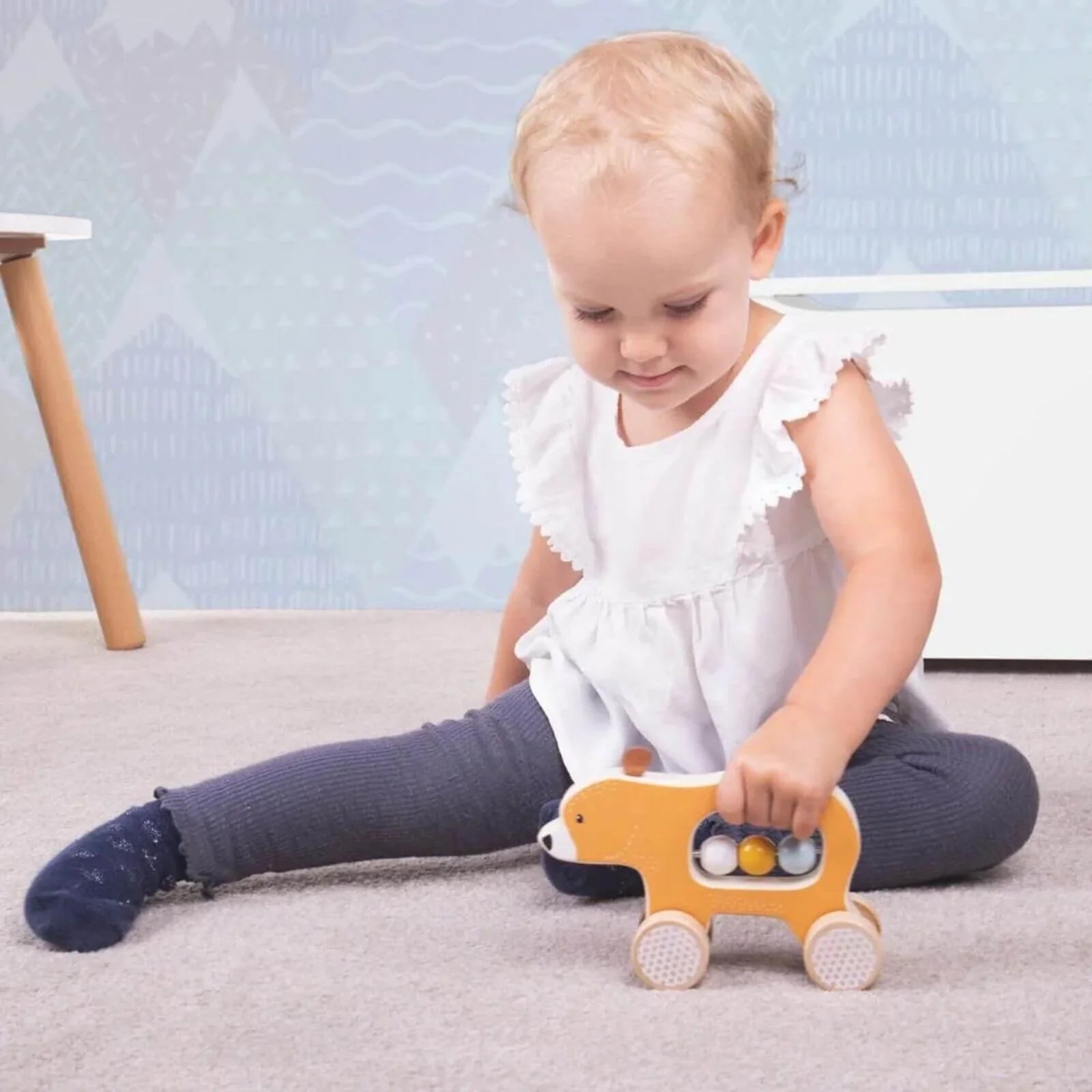 Bigjigs Toys Push Along Bear | Luxury Home Accessories | Heulog Glow