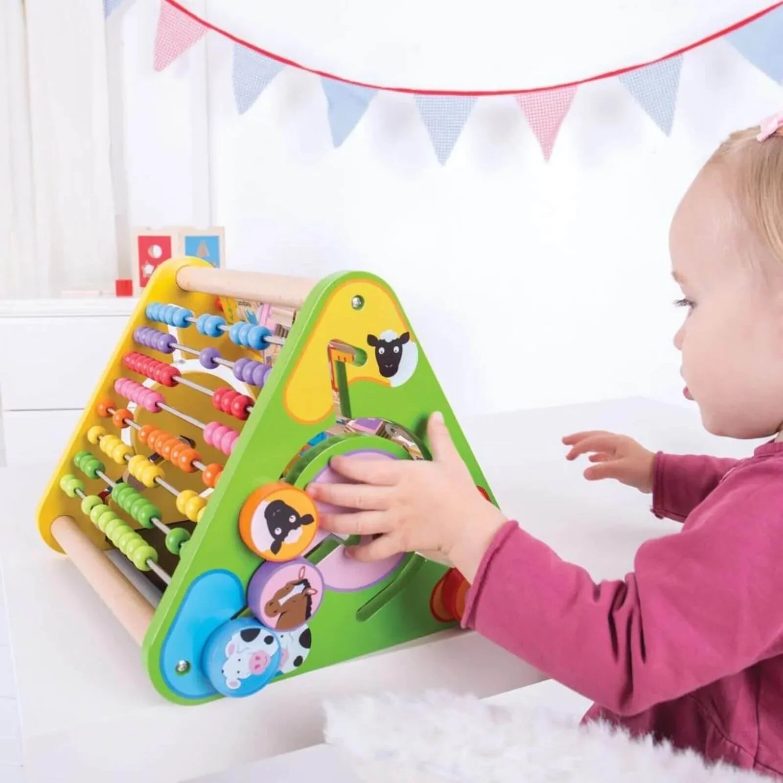 Bigjigs Toys Triangular Activity Centre | Luxury Home Accessories | Heulog Glow