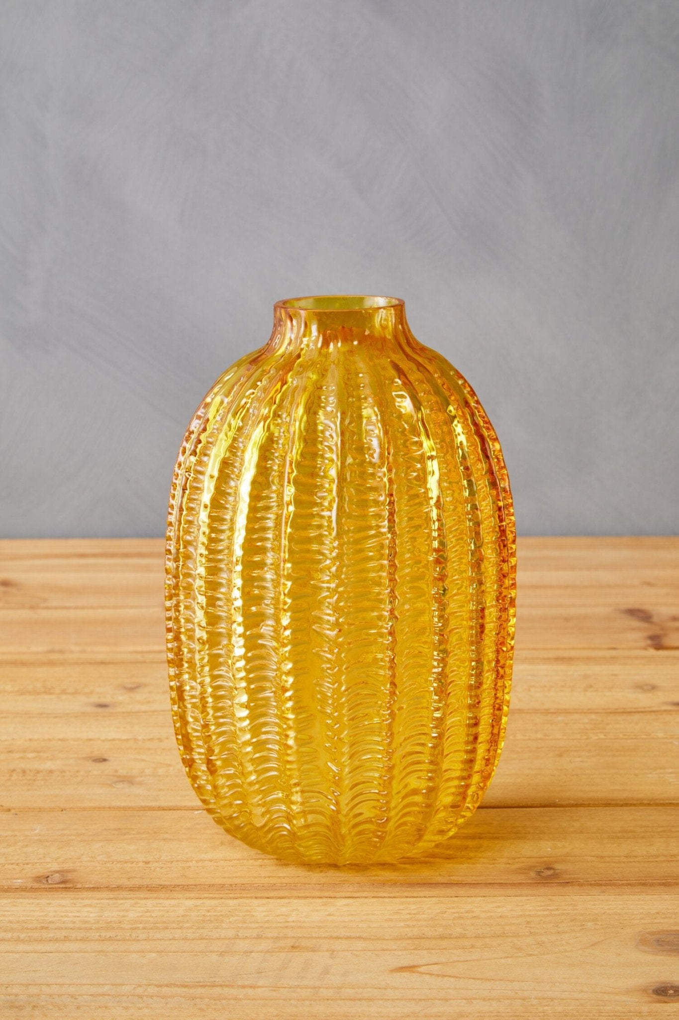Bionda Large Yellow Glass Vase | Luxury Home Accessories | Heulog Glow