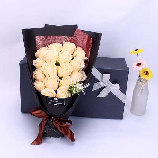 Birthday Gift Bundle Gift Box Creative Mother's Day Cross-border Gift Soap 18 Bouquet Soap Rose Flower Valentine's Day | Luxury Home Accessories | Heulog Glow