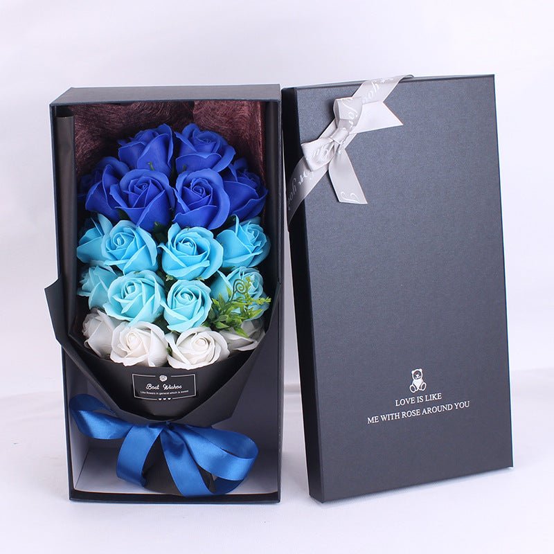 Birthday Gift Bundle Gift Box Creative Mother's Day Cross-border Gift Soap 18 Bouquet Soap Rose Flower Valentine's Day | Luxury Home Accessories | Heulog Glow