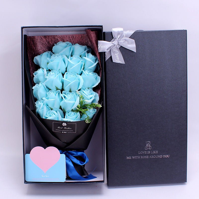 Birthday Gift Bundle Gift Box Creative Mother's Day Cross-border Gift Soap 18 Bouquet Soap Rose Flower Valentine's Day | Luxury Home Accessories | Heulog Glow