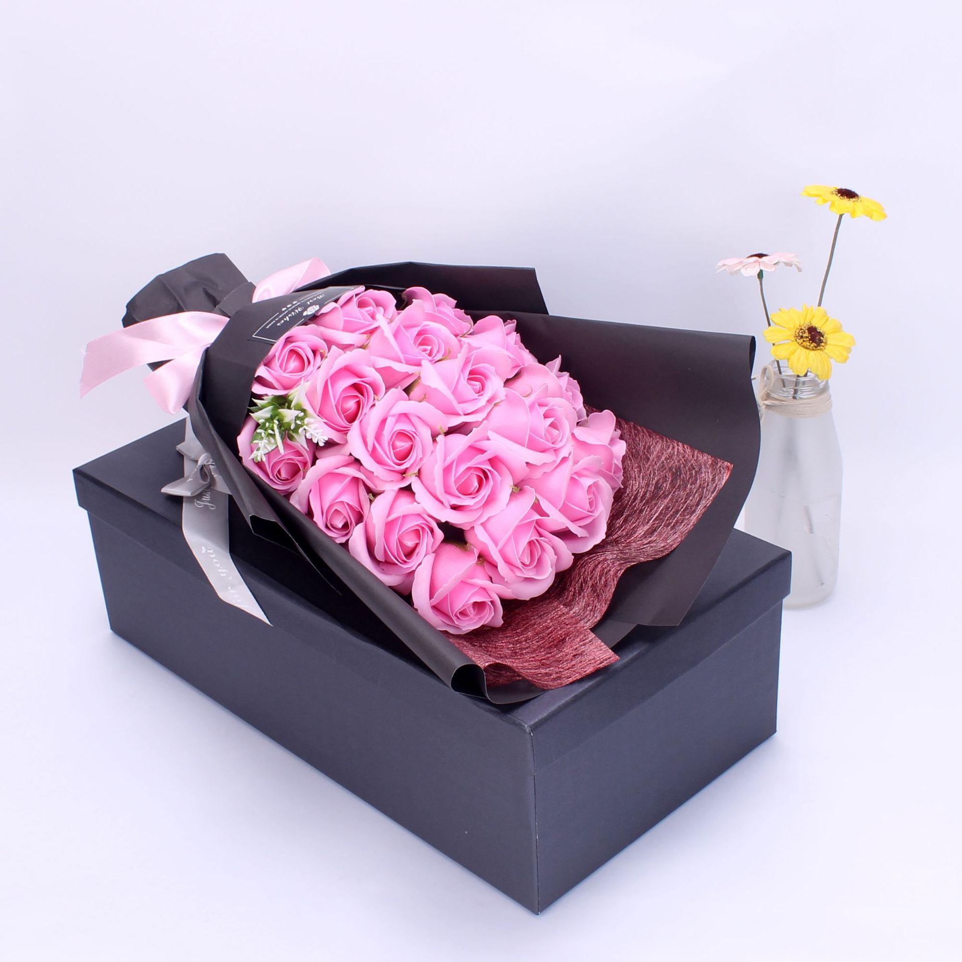Birthday Gift Bundle Gift Box Creative Mother's Day Cross-border Gift Soap 18 Bouquet Soap Rose Flower Valentine's Day | Luxury Home Accessories | Heulog Glow