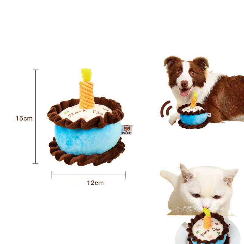 Bite-resistant Teething Vocal Catnip Birthday Cake Toy | Luxury Home Accessories | Heulog Glow