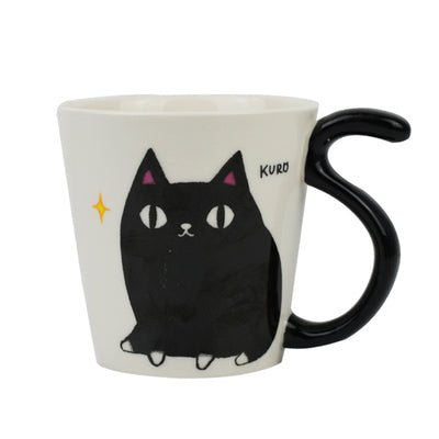 Black Cat Cup Coffee Cup Breakfast Cup | Luxury Home Accessories | Heulog Glow