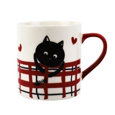 Black Cat Cup Coffee Cup Breakfast Cup | Luxury Home Accessories | Heulog Glow