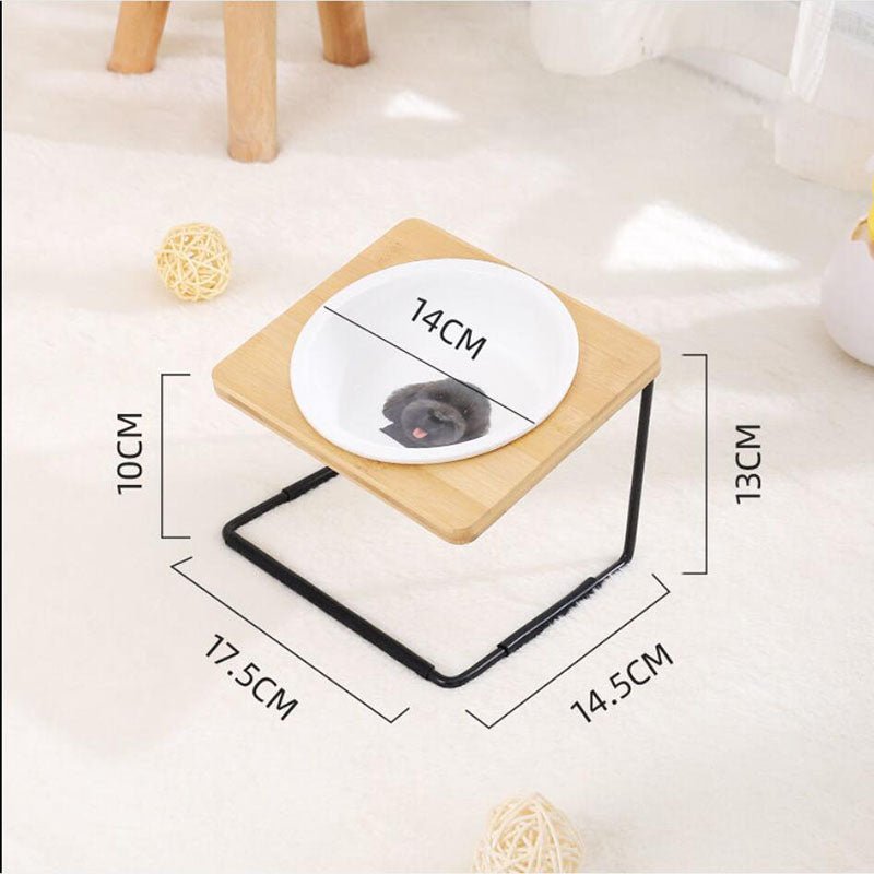 Black-proof Chin And Neck Protection Ceramic Cat Bowl | Luxury Home Accessories | Heulog Glow