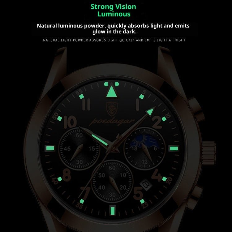 Black Tech Men's Watch Male Student Korean Fashion | Luxury Home Accessories | Heulog Glow