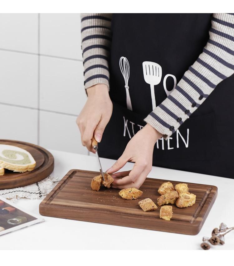 Black Walnut Wood Cutting Board Creative Whole Tray Fruit Chopping Cutting Board Wood Chopping Blocks For Kitchen | Luxury Home Accessories | Heulog Glow