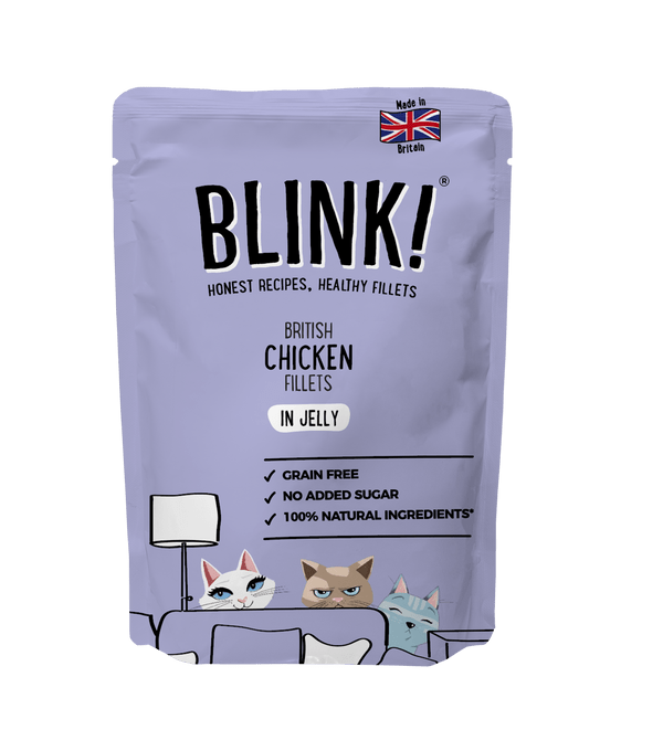 Blink Roasted Chicken Cat Food Pouch 85g | Luxury Home Accessories | Heulog Glow