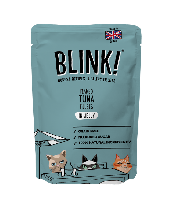 Blink! Wet Cat Food Flaked Tuna Fillets in Jelly Pouch 85g | Luxury Home Accessories | Heulog Glow
