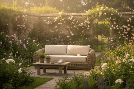 Bloom Collection Outdoor Sofa | Luxury Home Accessories | Heulog Glow