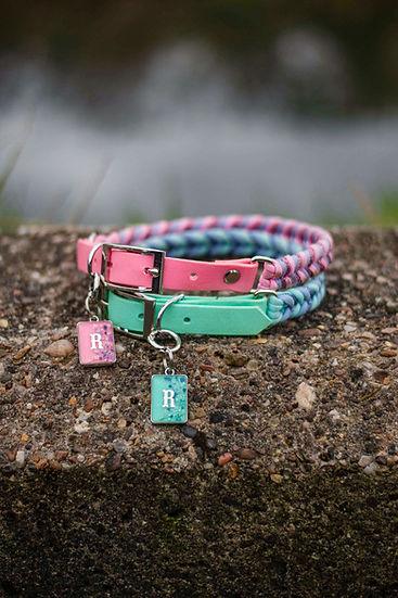 Blossom & Breeze Braided Breeze (Seafoam) - Handmade Paracord Dog Collar | Luxury Home Accessories | Heulog Glow