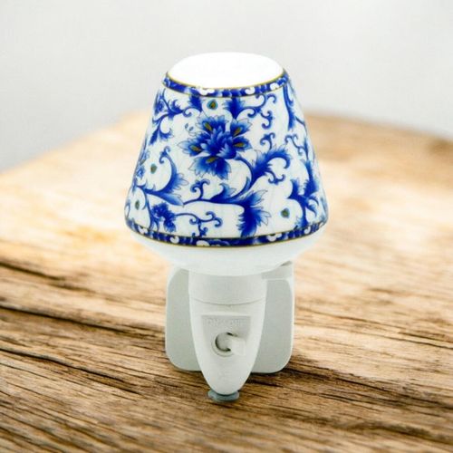 BLUE FLORAL NIGHTLIGHT