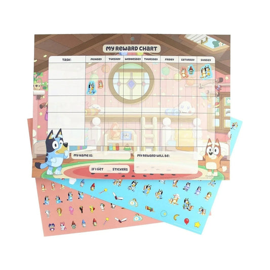 Bluey Reward Chart | Luxury Home Accessories | Heulog Glow