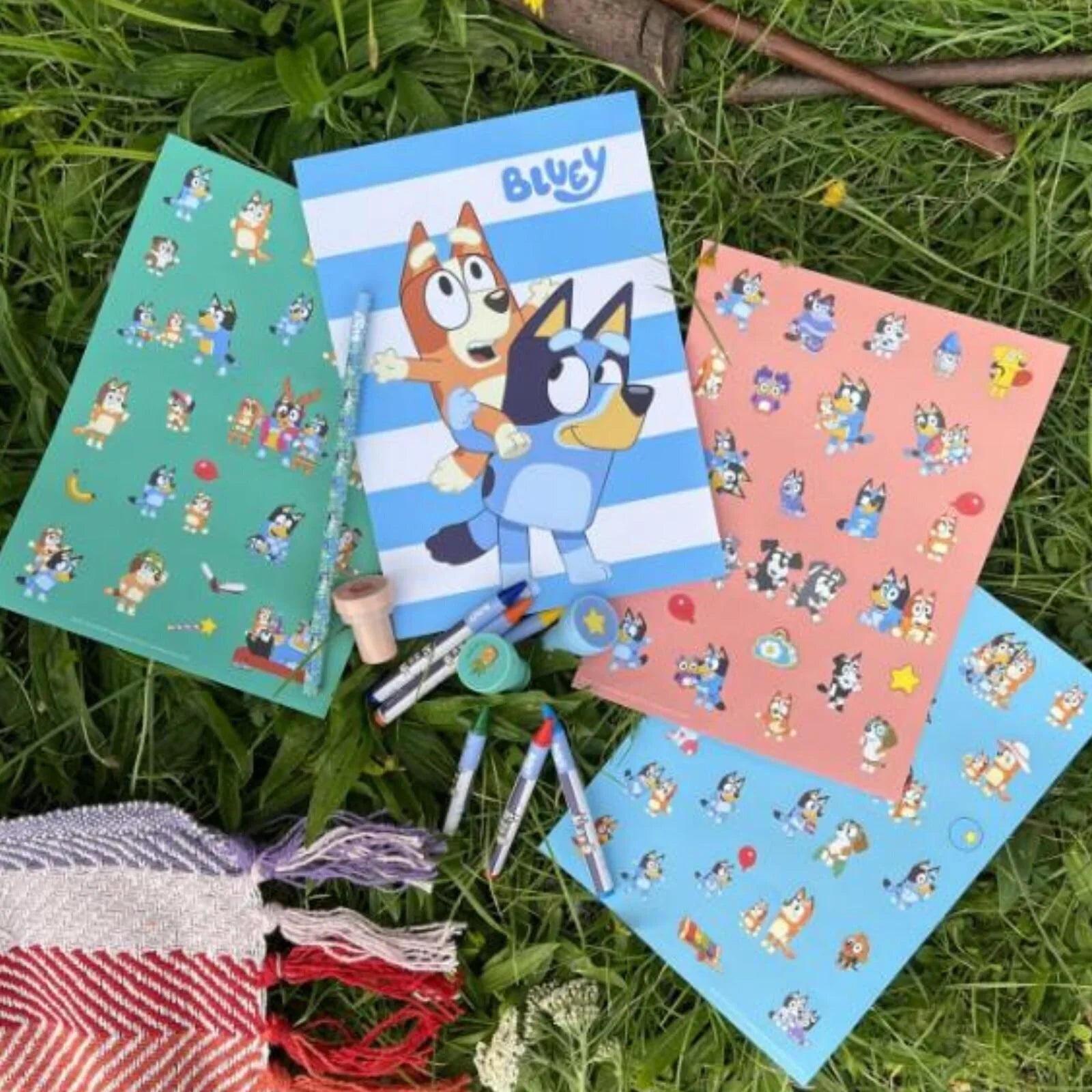 Bluey Stick & Stamp Set | Luxury Home Accessories | Heulog Glow
