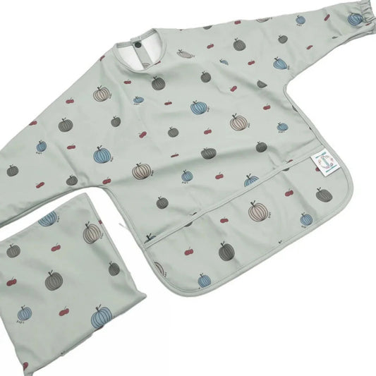 BLW Essentials Waterproof Long Sleeved Coverall Bib - Green | Luxury Home Accessories | Heulog Glow