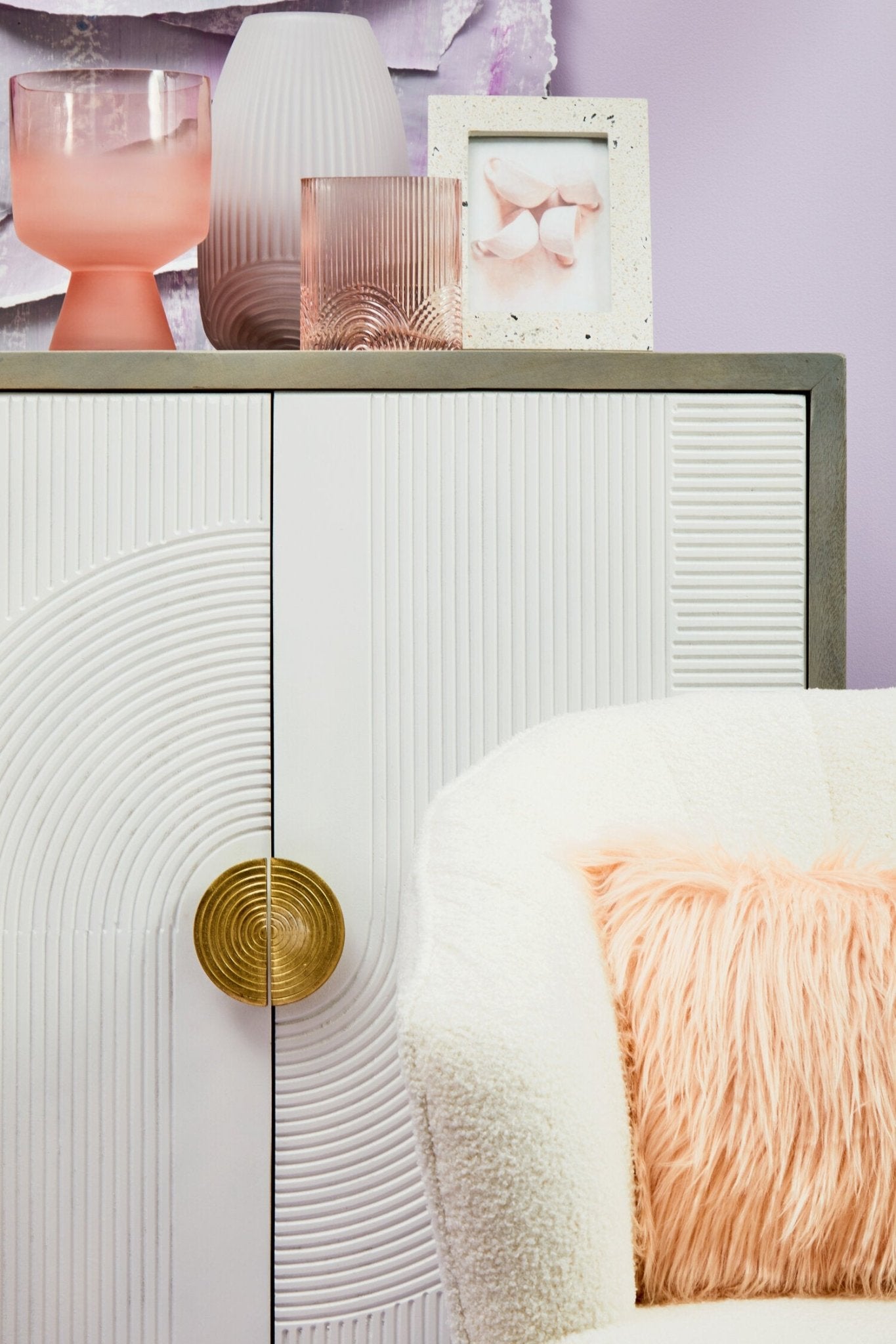 Blyth Large Grey Glass Vase | Luxury Home Accessories | Heulog Glow