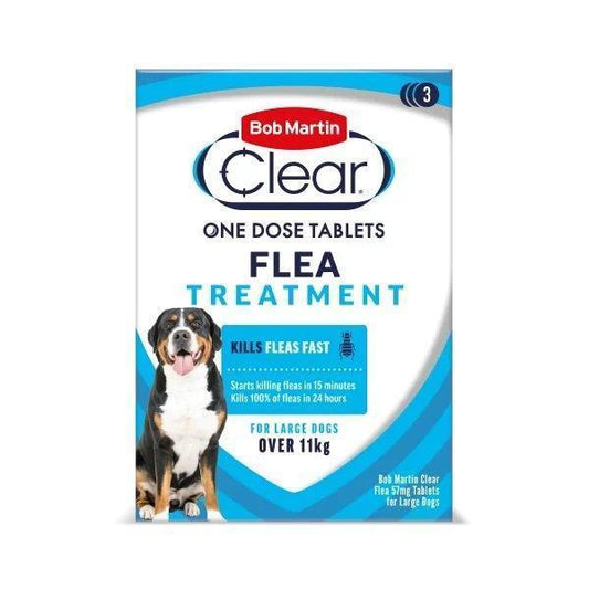 Bob Martin Clear Flea Treatment Tablets for Large Dog over 11kg 3 tablets | Luxury Home Accessories | Heulog Glow
