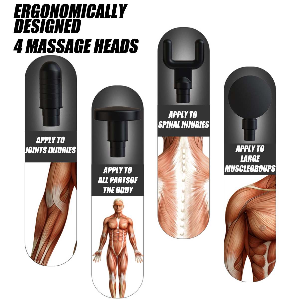 Body Muscle Massager Electric Vibrating Therapy Guns | Luxury Home Accessories | Heulog Glow