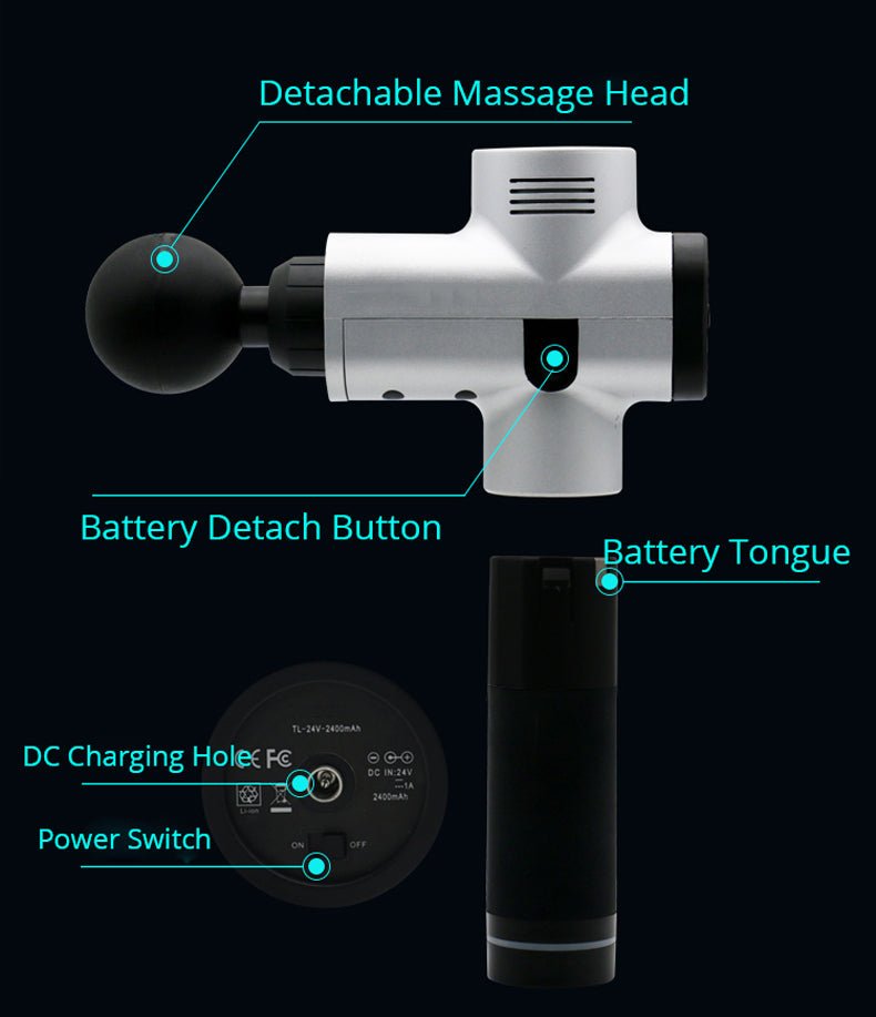 Body Muscle Massager Electric Vibrating Therapy Guns | Luxury Home Accessories | Heulog Glow