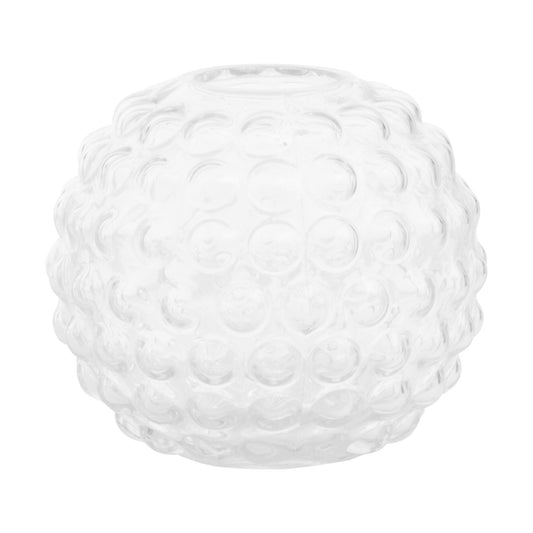 Bolla Small Round Clear Glass Vase | Luxury Home Accessories | Heulog Glow