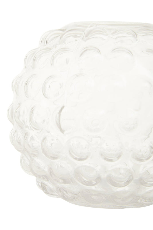 Bolla Small Round Clear Glass Vase | Luxury Home Accessories | Heulog Glow