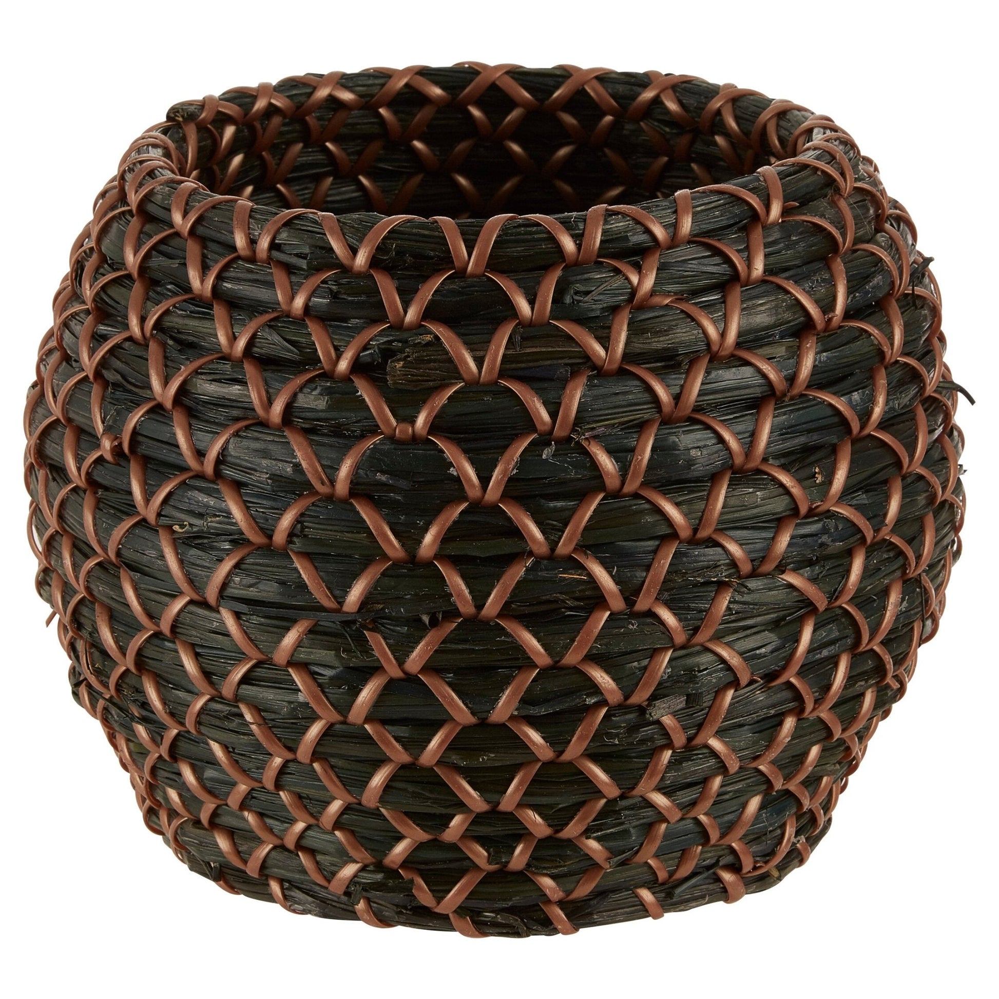 Bora Seagrass Basket Planter | Luxury Home Accessories | Heulog Glow