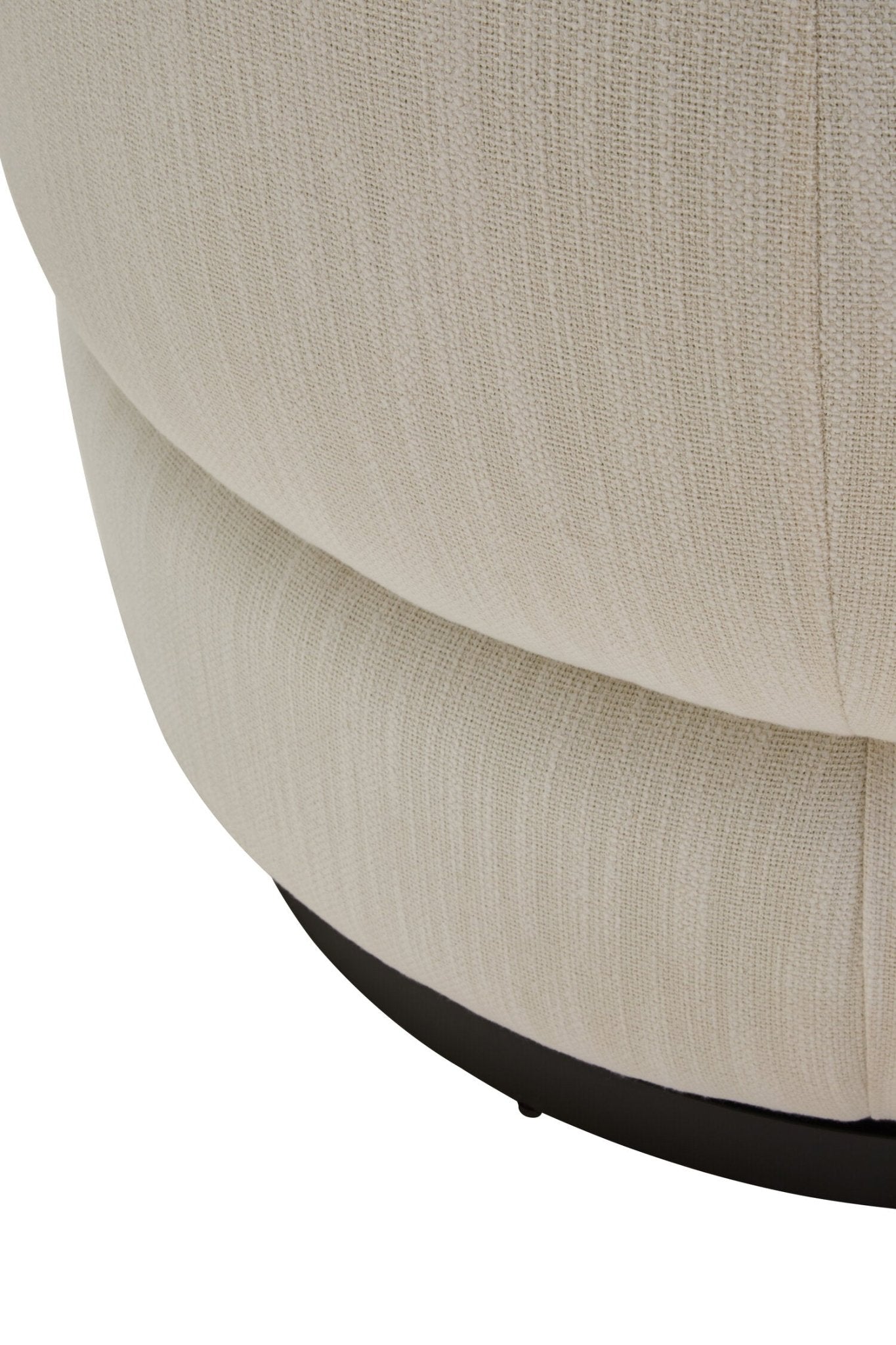 Bordo Textured Cream Curved Swivel Chair | Luxury Home Accessories | Heulog Glow