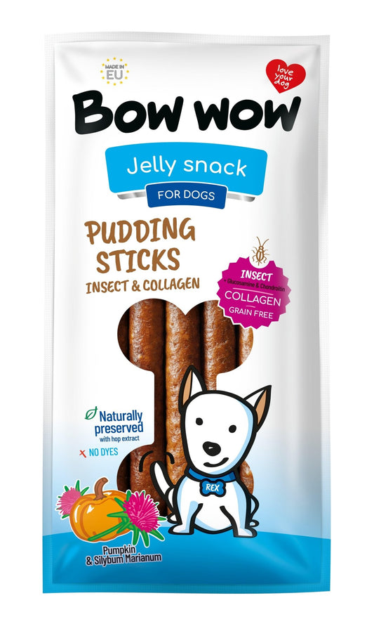 Bow Wow Pudding 6 Sticks Bacon 170g | Luxury Home Accessories | Heulog Glow
