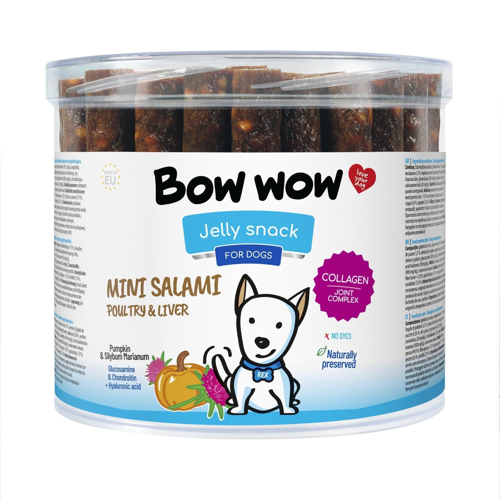 Bow Wow Salamis Chicken & Liver | Luxury Home Accessories | Heulog Glow