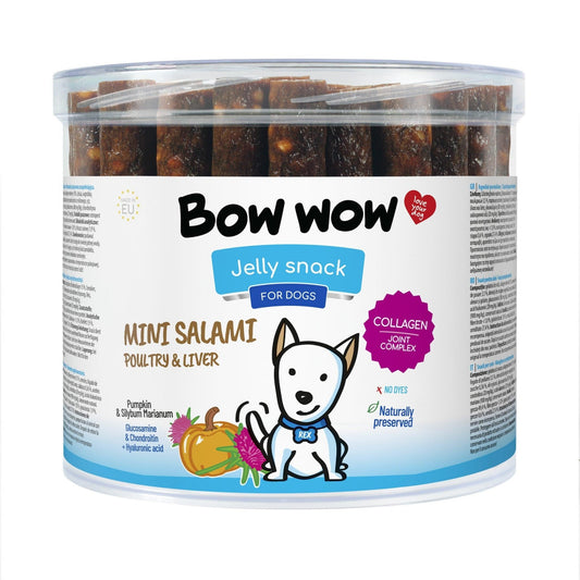 Bow Wow Salamis Chicken & Liver | Luxury Home Accessories | Heulog Glow