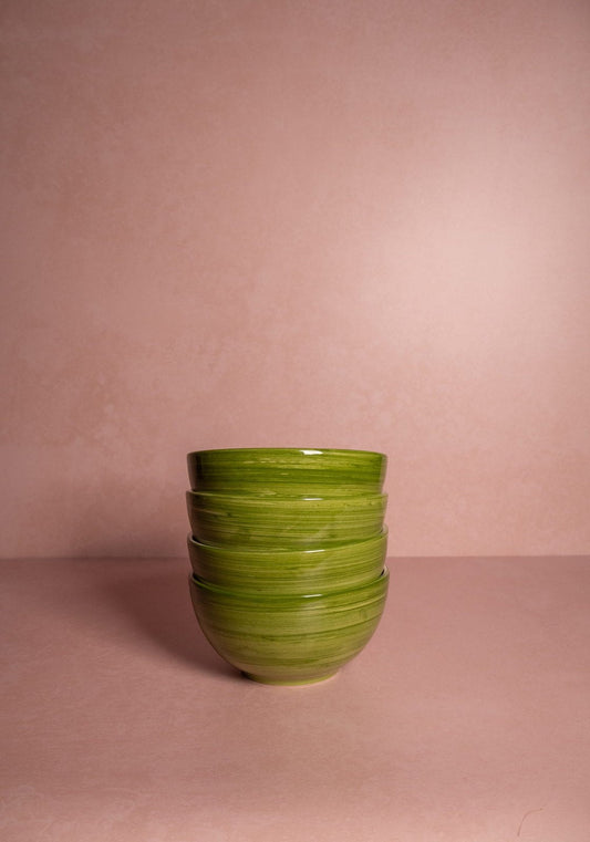 Cara Shell Cereal Bowl, Green