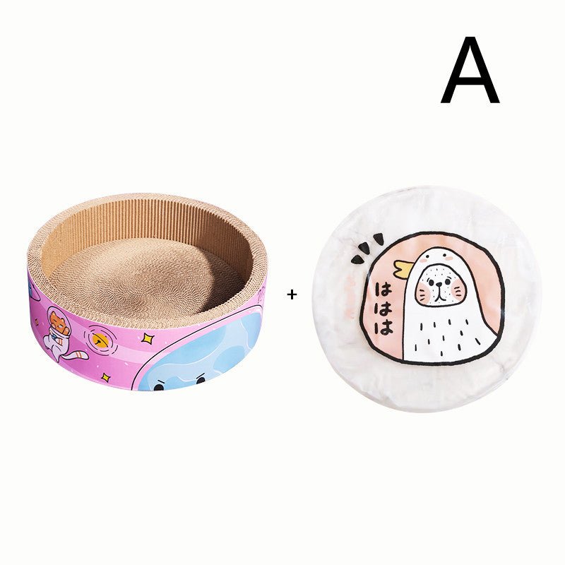 Bowl-shaped Cat Scratcher Cat Litter Grinding Claws Wear-resistant Round | Luxury Home Accessories | Heulog Glow