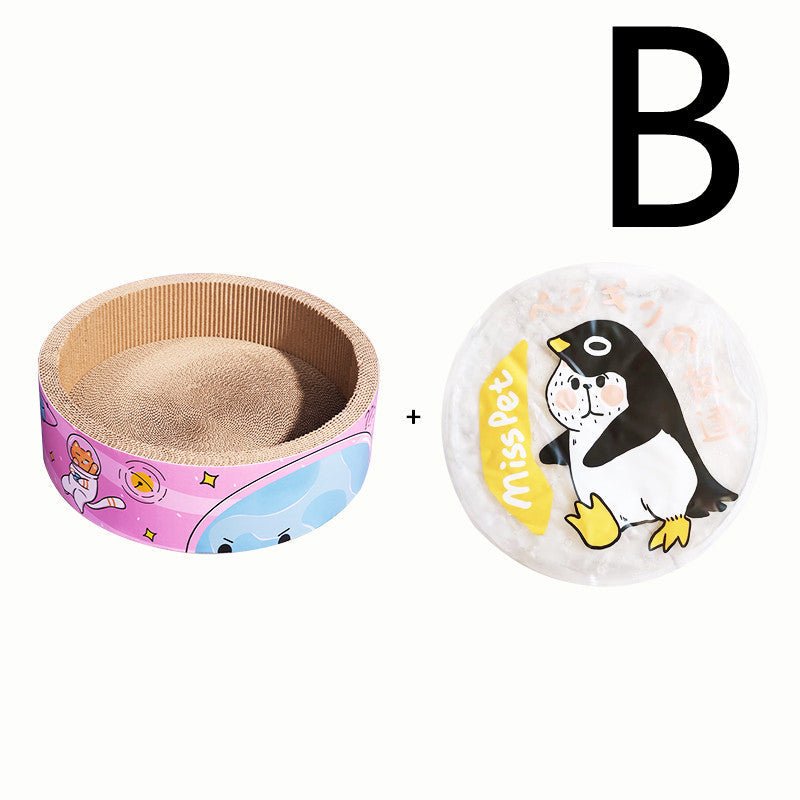 Bowl-shaped Cat Scratcher Cat Litter Grinding Claws Wear-resistant Round | Luxury Home Accessories | Heulog Glow