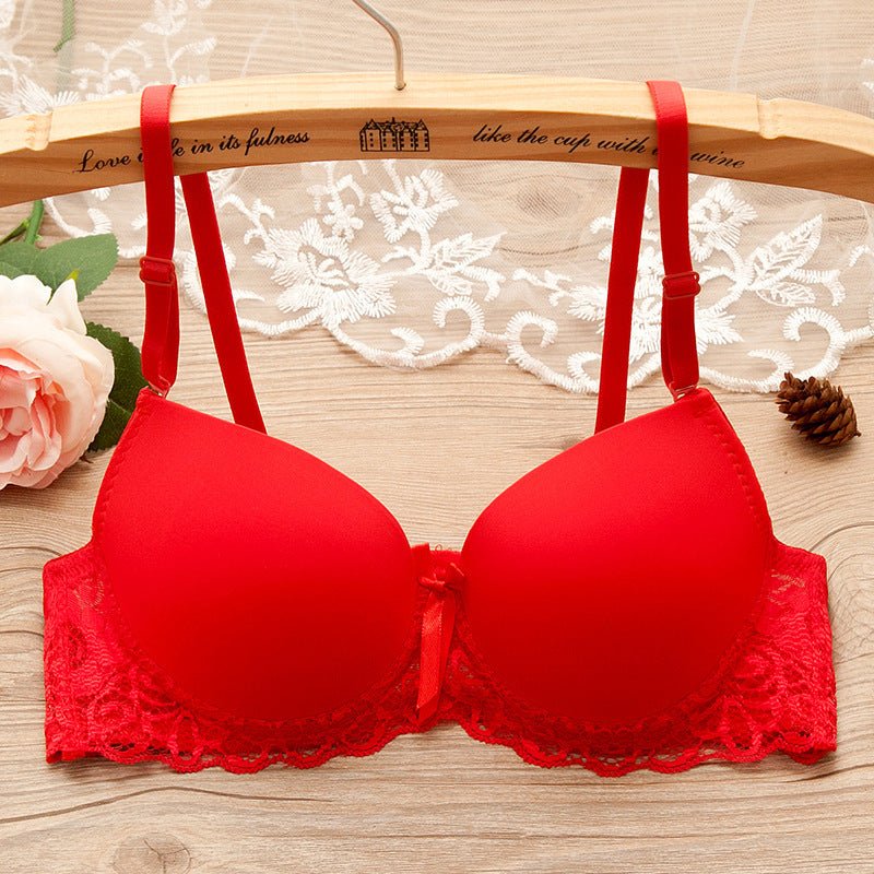 Bra Small Chest Gathered Bra With Underwire | Luxury Home Accessories | Heulog Glow