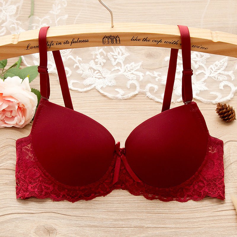 Bra Small Chest Gathered Bra With Underwire | Luxury Home Accessories | Heulog Glow