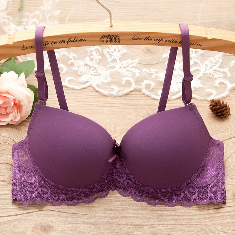 Bra Small Chest Gathered Bra With Underwire | Luxury Home Accessories | Heulog Glow