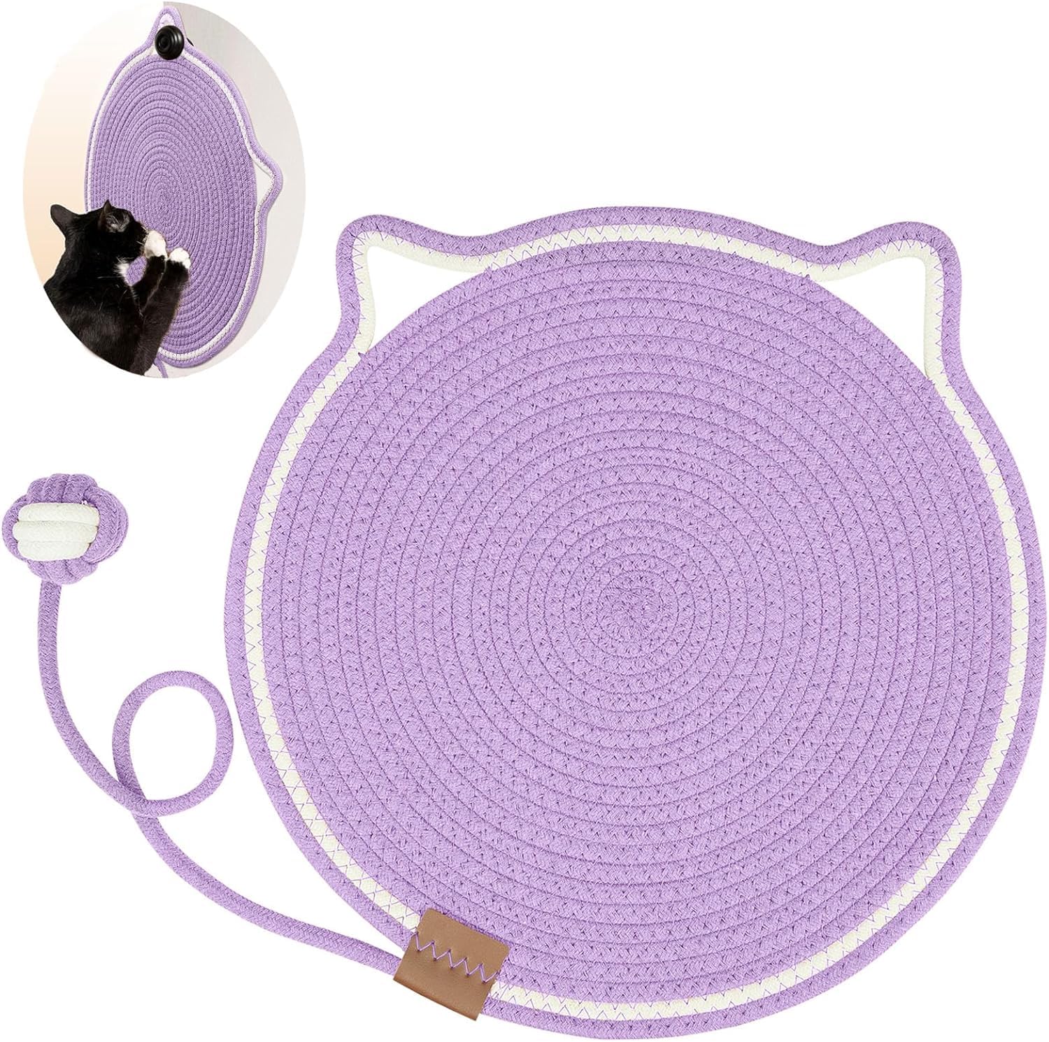 Braided Cotton Rope Cat Claw Mat Self Hi Ball One Piece Sleeping Mat Washable Anti Sticky Scratching Artifact Cat Scratching Mat Pet Products | Luxury Home Accessories | Heulog Glow