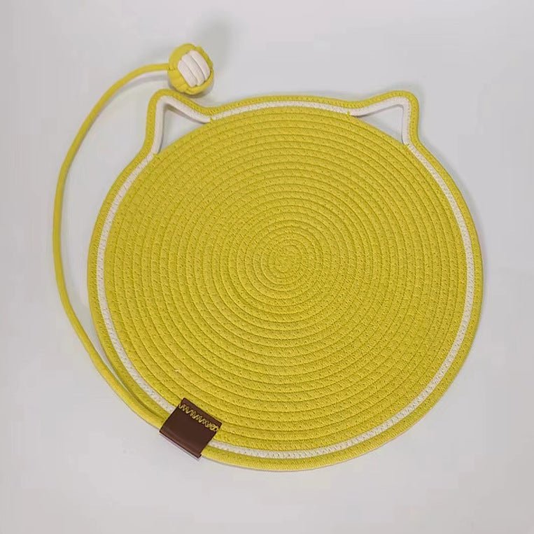 Braided Cotton Rope Cat Claw Mat Self Hi Ball One Piece Sleeping Mat Washable Anti Sticky Scratching Artifact Cat Scratching Mat Pet Products | Luxury Home Accessories | Heulog Glow