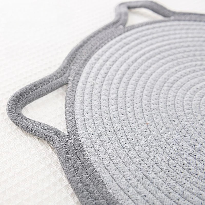 Braided Cotton Rope Cat Claw Mat Self Hi Ball One Piece Sleeping Mat Washable Anti Sticky Scratching Artifact Cat Scratching Mat Pet Products | Luxury Home Accessories | Heulog Glow