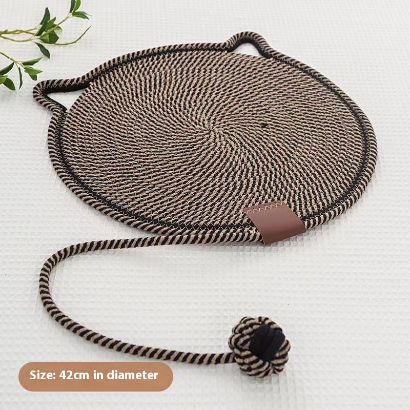 Braided Cotton Rope Cat Claw Mat Self Hi Ball One Piece Sleeping Mat Washable Anti Sticky Scratching Artifact Cat Scratching Mat Pet Products | Luxury Home Accessories | Heulog Glow