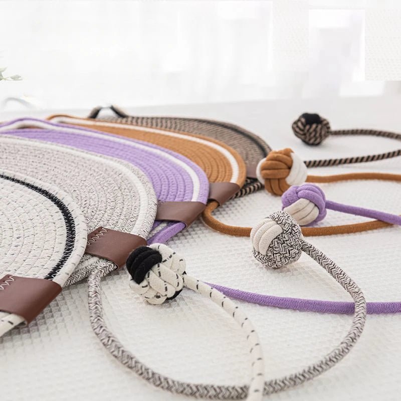 Braided Cotton Rope Cat Claw Mat Self Hi Ball One Piece Sleeping Mat Washable Anti Sticky Scratching Artifact Cat Scratching Mat Pet Products | Luxury Home Accessories | Heulog Glow